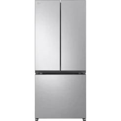 LG 18,2 Cu Ft 30 In Refrigerator Stainless Steel Bottom Freezer, French door - LF18CO000S
