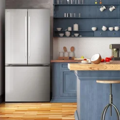 LG 25 Cu Ft 33 In Refrigerator Stainless Steel Bottom Freezer, French door - LF25H6200S