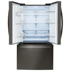 LG 28 Cu ft 36 In Refrigerator Black Stainless Bottom Freezer, French door - LRFS28XBD