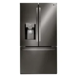 LG 28 Cu ft 36 In Refrigerator Black Stainless Bottom Freezer, French door - LRFS28XBD