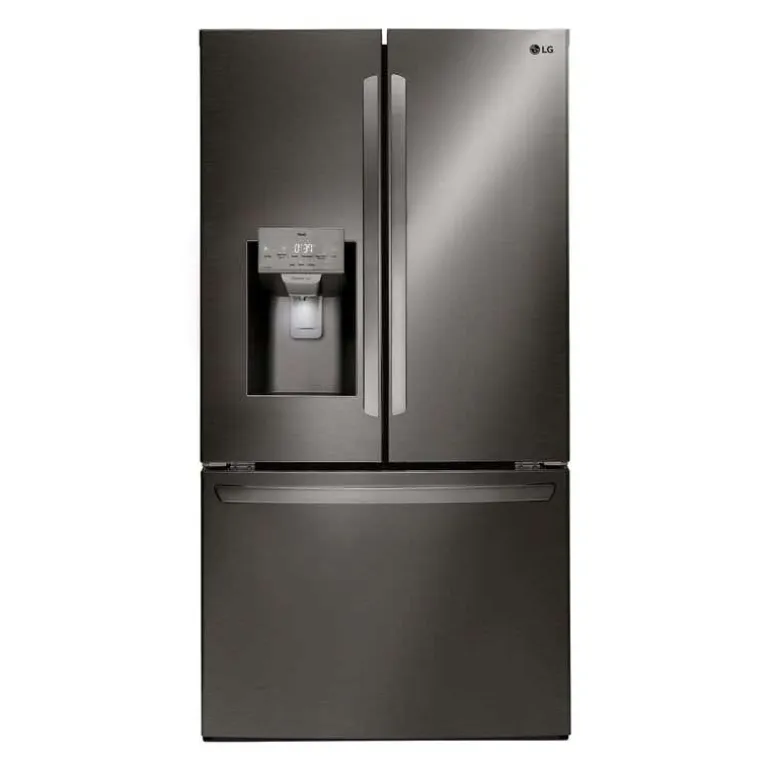 LG 28 Cu ft 36 In Refrigerator Black Stainless Bottom Freezer, French door - LRFS28XBD