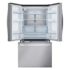 LG 27 Cu ft 36 In Refrigerator Stainless Steel Bottom Freezer, French door - LRFLC2706S