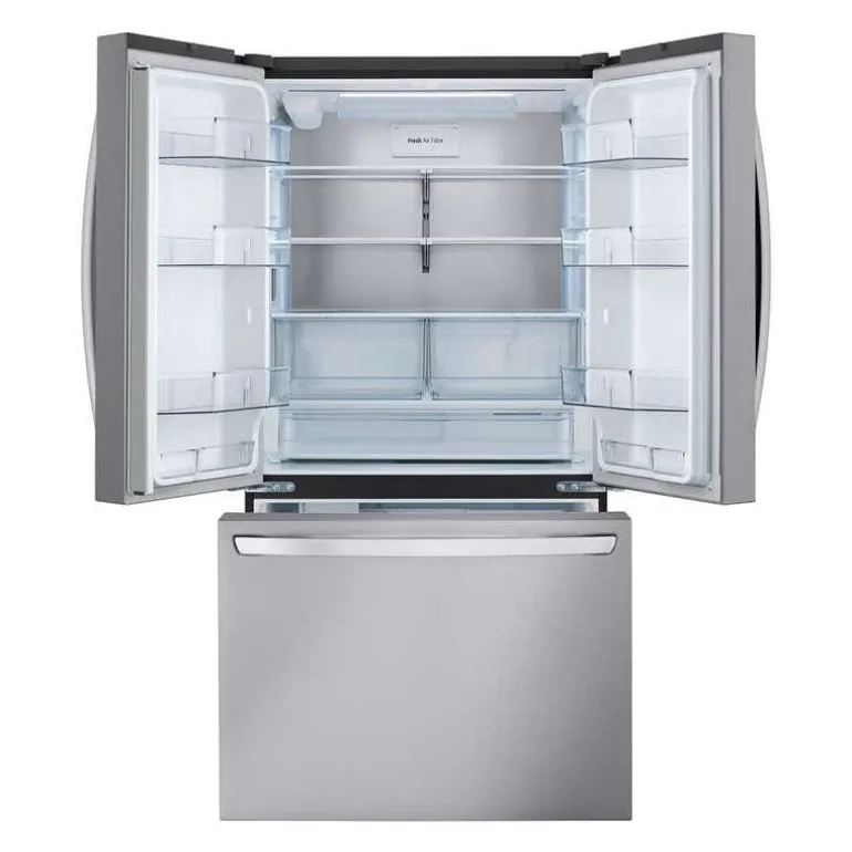LG 27 Cu ft 36 In Refrigerator Stainless Steel Bottom Freezer, French door - LRFLC2706S