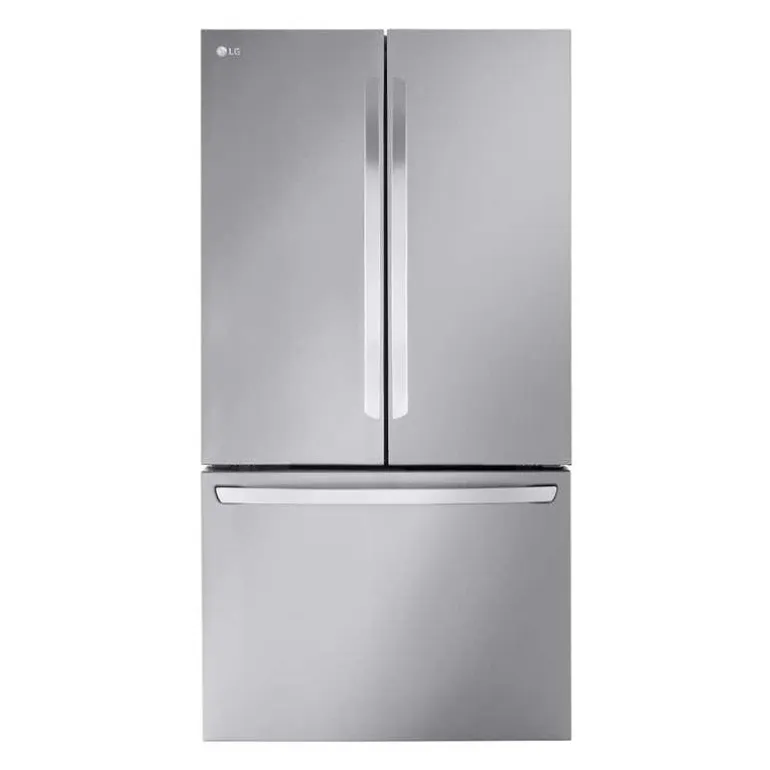 LG 27 Cu ft 36 In Refrigerator Stainless Steel Bottom Freezer, French door - LRFLC2706S