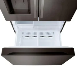 LG 25 Cu Ft 33 In Refrigerator Black Stainless Bottom Freezer, French door - LF25H6330D