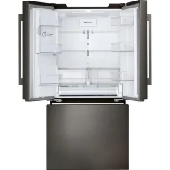 LG 25 Cu Ft 33 In Refrigerator Black Stainless Bottom Freezer, French door - LF25H6330D