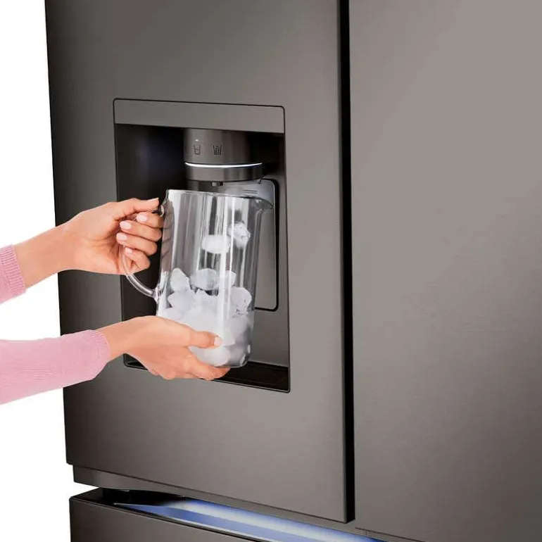 LG 26 Cu Ft 36 In Refrigerator Black Stainless Bottom Freezer, French door - LRYXC2606D