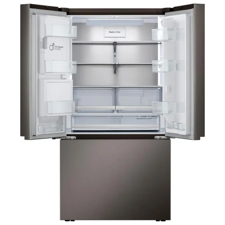 LG 26 Cu Ft 36 In Refrigerator Black Stainless Bottom Freezer, French door - LRYXC2606D