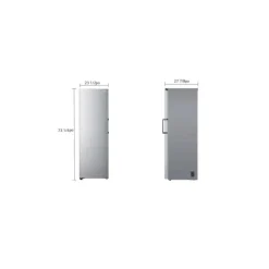LG 11,4 Cu ft Freezer Platinum Silver, Vertical, 24