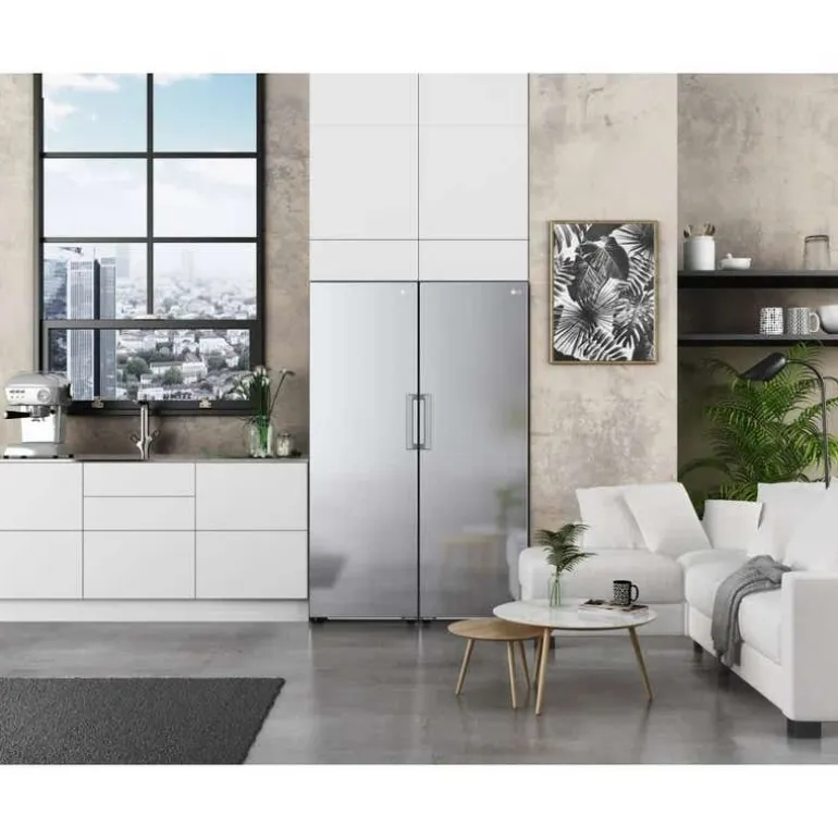 LG 11,4 Cu ft Freezer Platinum Silver, Vertical, 24" - LROFC1104V