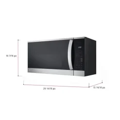 LG 1,8 Cu Ft Microwaves/Range Hood, Stainless Steel, 300 - MVEM1825F