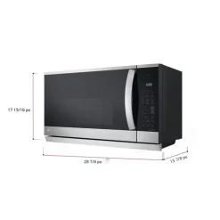 LG 2,1 Cu Ft Microwaves/Range Hood, Stainless Steel, 400 - MVEL2125F