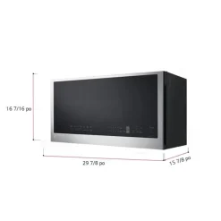 LG 2 Cu Ft Microwaves/Range Hood, Stainless Steel, 400 - MVEL2033F