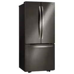 LG 21.8 Ft cu 30 in Refrigerator Black Stainless Steel Bottom Freezer, French door - LRFNS2200D