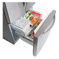 LG 30 in 22 Cu ft Refrigerator Stainless Steel Bottom Freezer, French door - LRFWS2200S