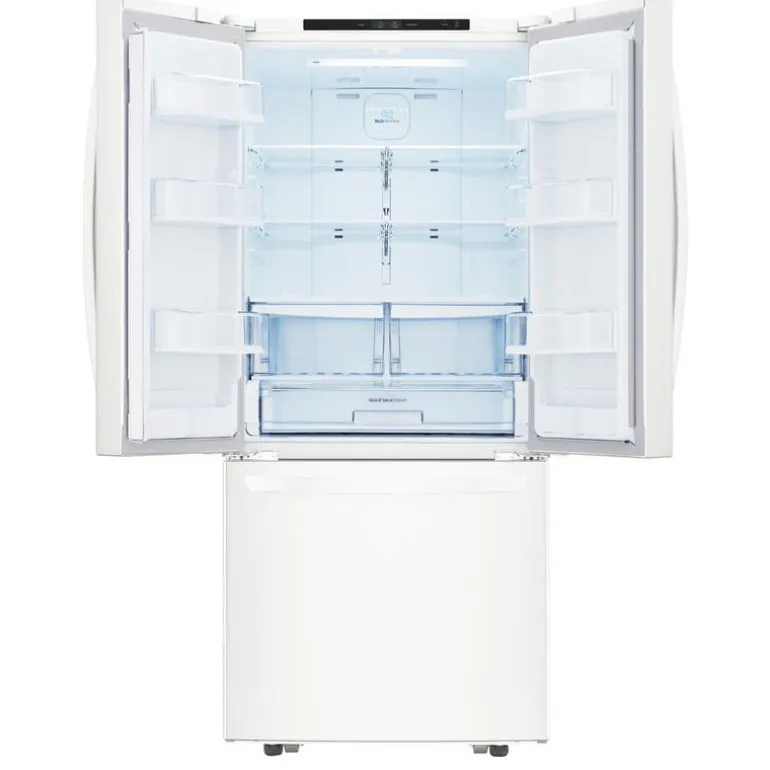 LG 30 in 21,8 Cu ft Refrigerator White Bottom Freezer, French door - LRFNS2200W