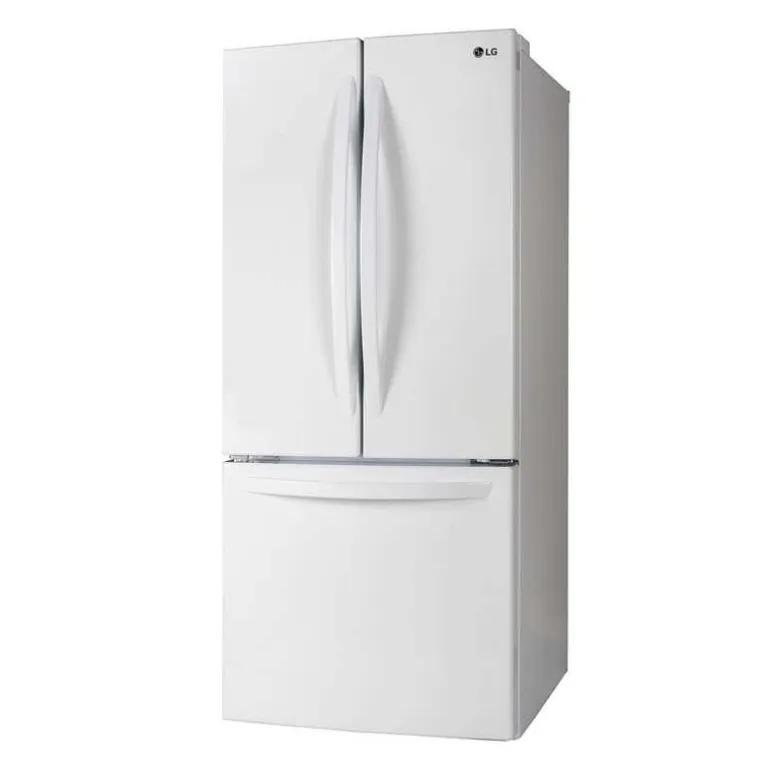 LG 30 in 21,8 Cu ft Refrigerator White Bottom Freezer, French door - LRFNS2200W