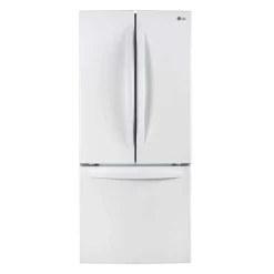 LG 30 in 21,8 Cu ft Refrigerator White Bottom Freezer, French door - LRFNS2200W