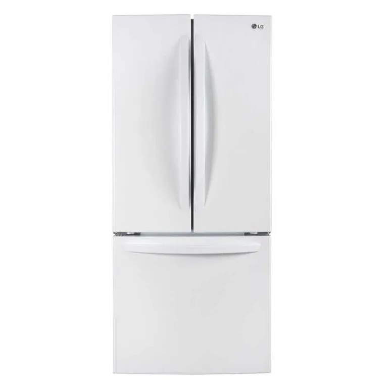 LG 30 in 21,8 Cu ft Refrigerator White Bottom Freezer, French door - LRFNS2200W