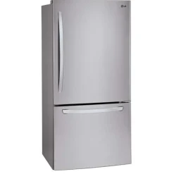 LG 30 in 22 Cu ft Refrigerator Stainless Steel Bottom Freezer - LRDNS2200S