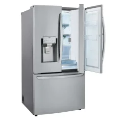 LG 36 in 30 Cu ft Refrigerator Stainless Steel Bottom Freezer, French door - LRFDS3016S