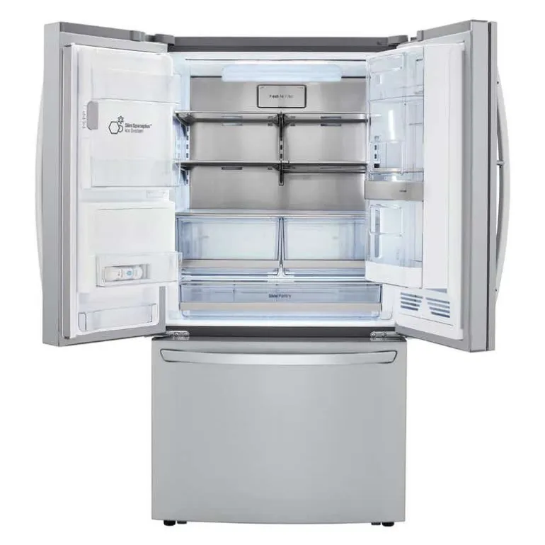 LG 36 in 30 Cu ft Refrigerator Stainless Steel Bottom Freezer, French door - LRFDS3016S