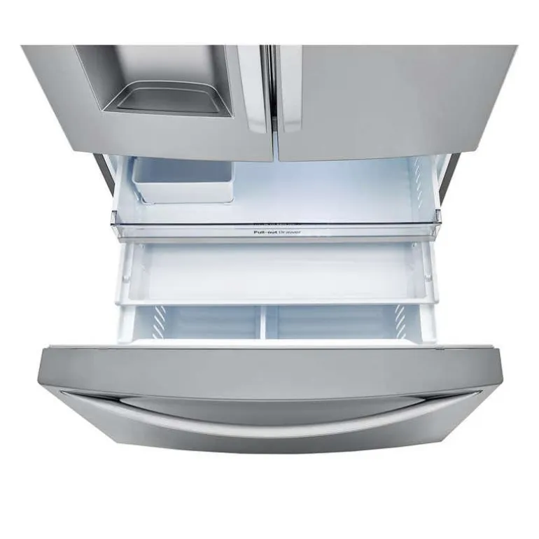 LG 36 in 30 Cu ft Refrigerator Stainless Steel Bottom Freezer, French door - LRFDS3016S