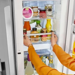 LG 36 in 30 Cu ft Refrigerator Stainless Steel Bottom Freezer, French door - LRFDS3016S