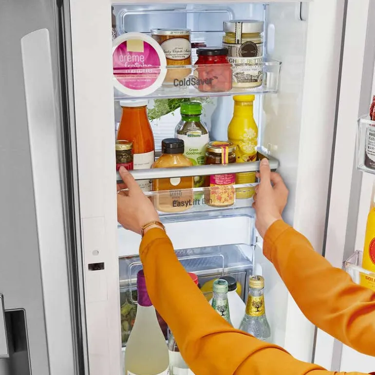 LG 36 in 30 Cu ft Refrigerator Stainless Steel Bottom Freezer, French door - LRFDS3016S