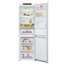 LG 24 in 11,9 cu ft Refrigerator White Bottom Freezer - LBNC12231W