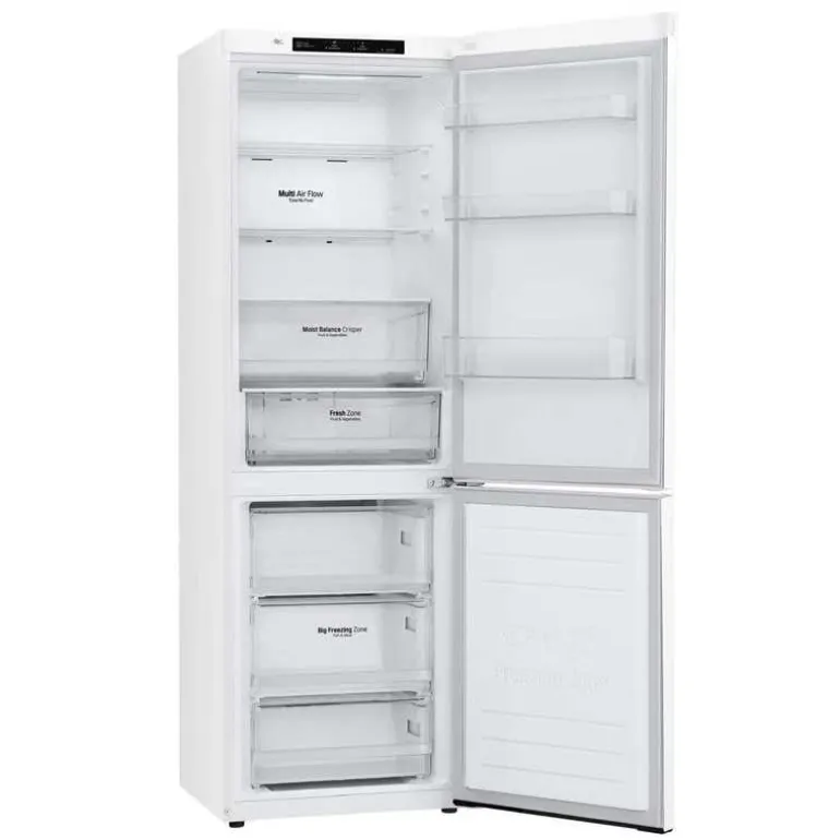 LG 24 in 11,9 cu ft Refrigerator White Bottom Freezer - LBNC12231W