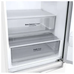 LG 24 in 11,9 cu ft Refrigerator White Bottom Freezer - LBNC12231W