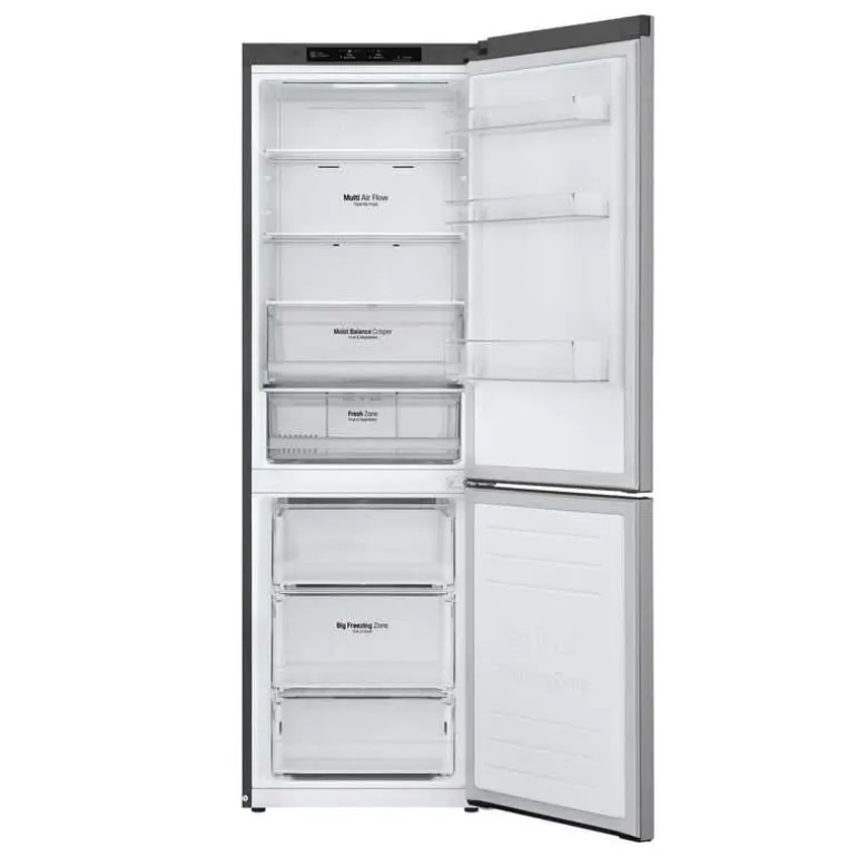 LG 24 in 11,9 cu ft Refrigerator Platinum Silver Bottom Freezer - LBNC12231V