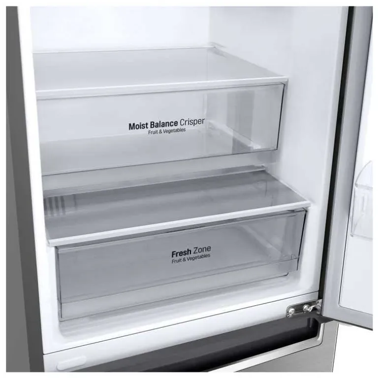LG 24 in 11,9 cu ft Refrigerator Platinum Silver Bottom Freezer - LBNC12231V