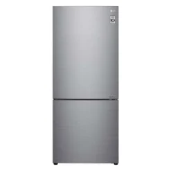 LG 28 in 15 cu ft Refrigerator Platinum Silver Bottom Freezer - LBNC15251V