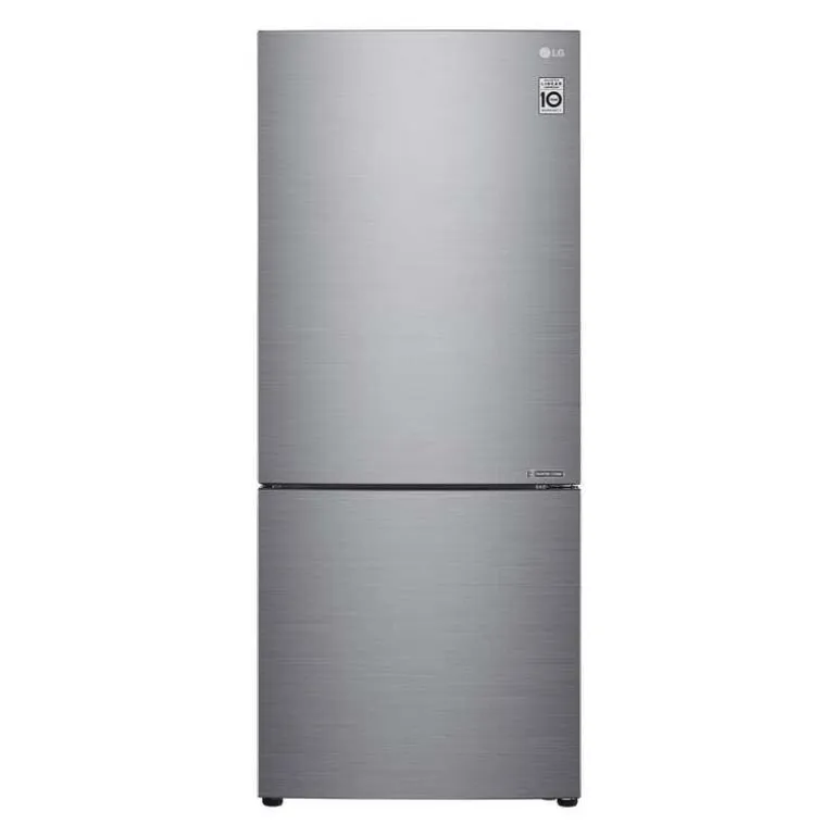 LG 28 in 15 cu ft Refrigerator Platinum Silver Bottom Freezer - LBNC15251V