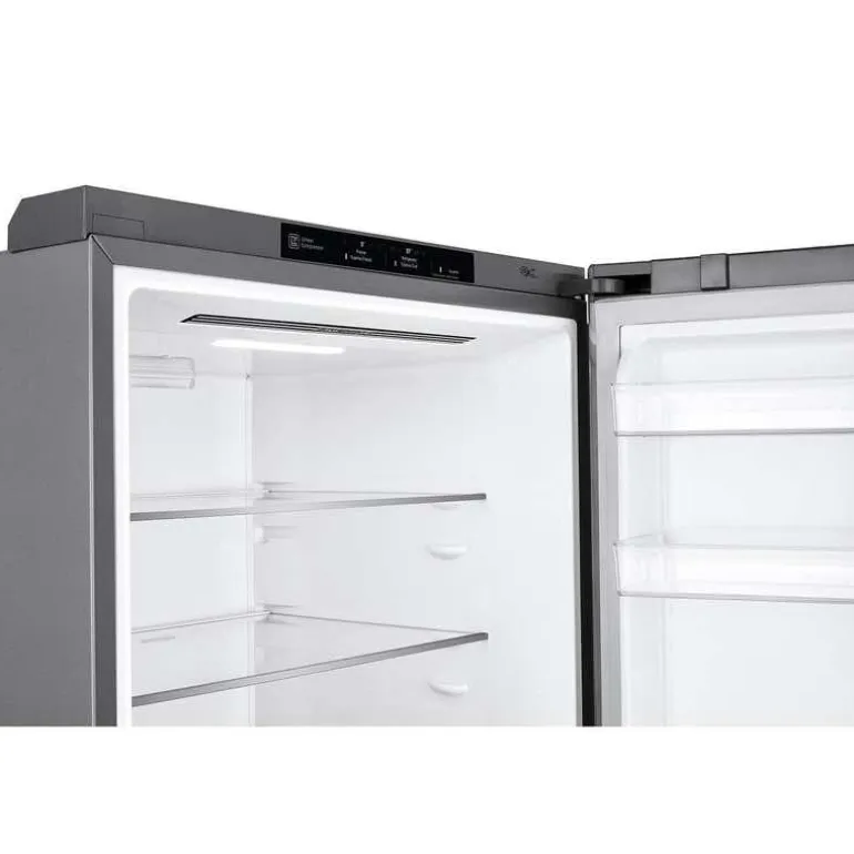 LG 28 in 15 cu ft Refrigerator Platinum Silver Bottom Freezer - LBNC15251V