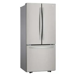 LG 30 in 22 Cu ft Refrigerator Stainless Steel Bottom Freezer, French door - LRFNS2200S