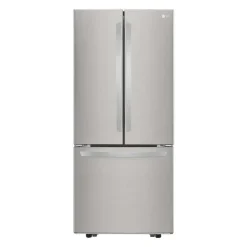 LG 30 in 22 Cu ft Refrigerator Stainless Steel Bottom Freezer, French door - LRFNS2200S