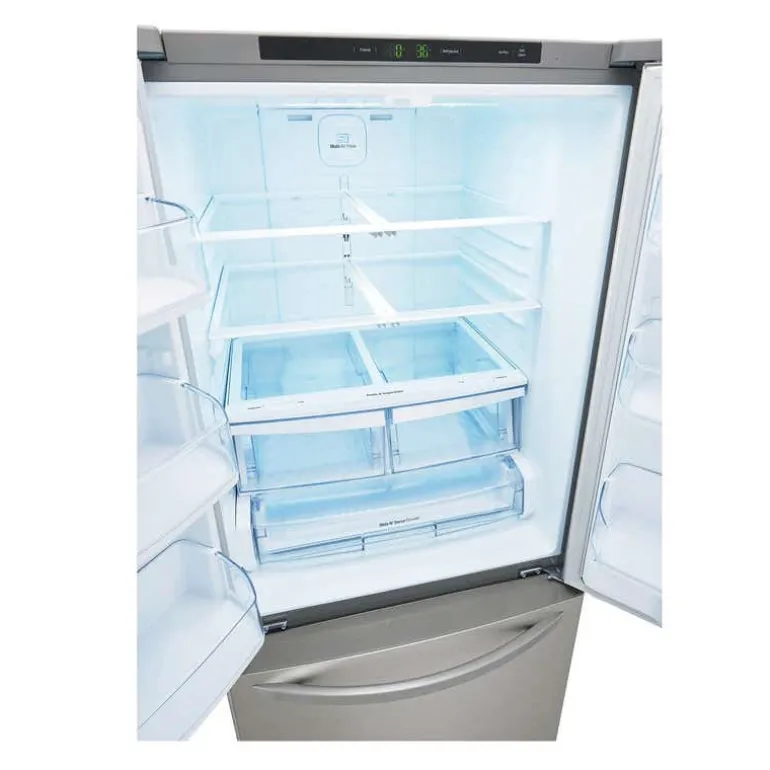 LG 30 in 22 Cu ft Refrigerator Stainless Steel Bottom Freezer, French door - LRFNS2200S