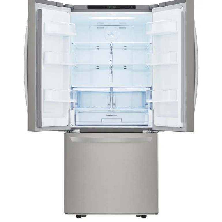 LG 30 in 22 Cu ft Refrigerator Stainless Steel Bottom Freezer, French door - LRFNS2200S