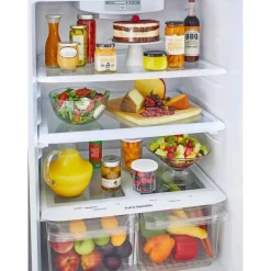 LG 30 in 20 cu ft Refrigerator Stainless Steel Top Freezer - LTCS20020S