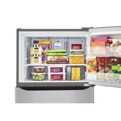LG 30 in 20 cu ft Refrigerator Stainless Steel Top Freezer - LTCS20020S