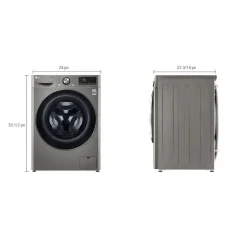 LG 2 In 1 washer dryer, Graphite Steel, 24", Front-Load - WM3555HVA