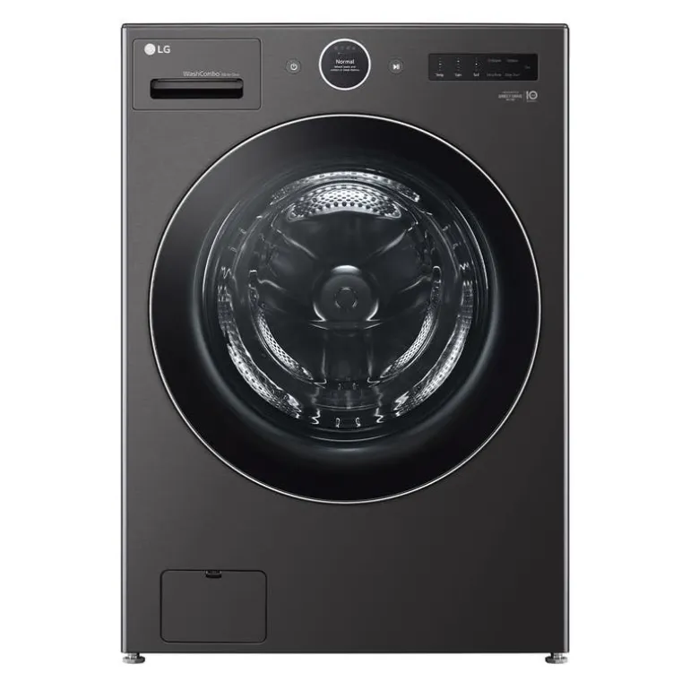 LG All-In-One Washer/Dryer, Black Stainless, 27", Front-Load - WM6998HBA