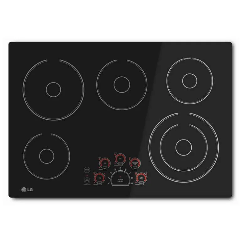 LG Cooktop Glass-Ceramic Black 30" Electric Black - LCE3010SB