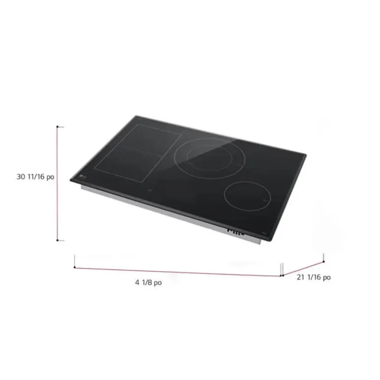 LG Cooktop Induction Black 31" Black - CBIS3018BE