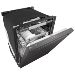 LG Dishwasher Built-In Black Stainless 24