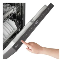 LG Dishwasher Built-In Black Stainless 24