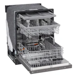 LG Dishwasher Built-In Black Stainless 24